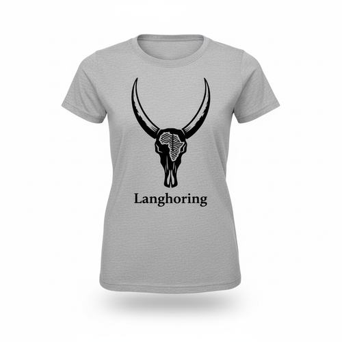 Langhoring Dames T-hemp - Grys