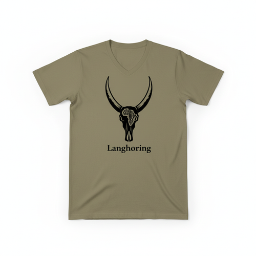 Langhoring 160g V-neck - Khaki Unisex