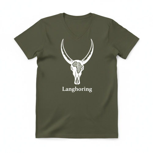 Langhoring 160g V-neck - Olive Green