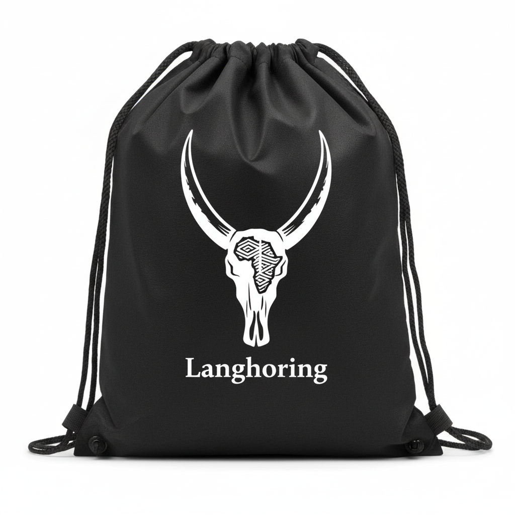 Langhoring Drawstring Bag - Black