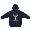 Langhoring Hoodie Rugkant - Navy